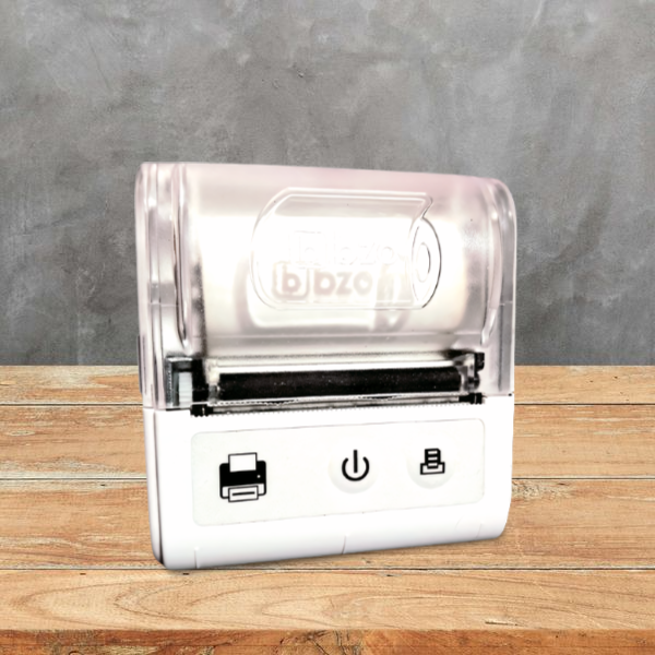 BZO POS 58mm 2Inch Thermal Receipt Printer Portable Mini Wireless Bluetooth + USB Receipt Printer with 2600mAh Rechargeable Battery
